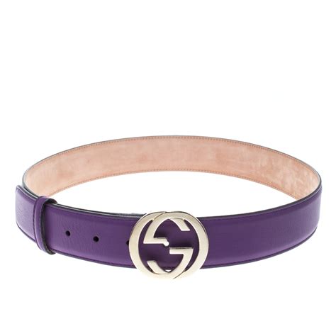 gucci purple belt